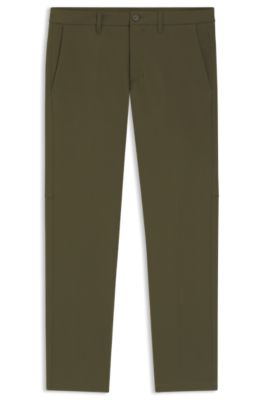 Pantalones slim fit de tejido el&aacute;stico repelente al agua, Cal