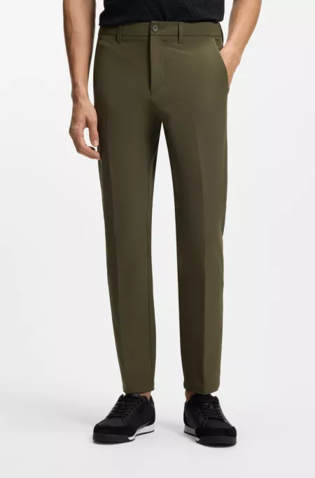 Slim-fit pants in water-repellent stretch fabric