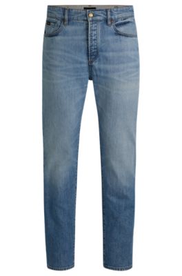 Vaqueros classic fit en c&oacute;modo tejido vaquero el&aacute;stico azul, Celeste