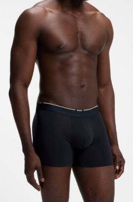 Three-pack of bamboo-blend boxer briefs, Patterned