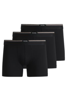 Three-pack of bamboo-blend boxer briefs, Patterned