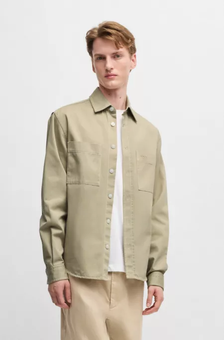 Relaxed-fit shirt in cotton twill