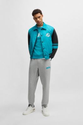 Pantalones de ch&aacute;ndal BOSS x NFL con cinta y detalles especiales de la marca, Dolphins