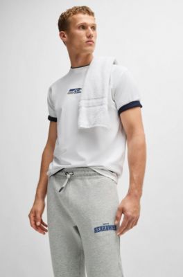 Pantalones de ch&aacute;ndal BOSS x NFL con cinta y detalles especiales de la marca, Seahawks