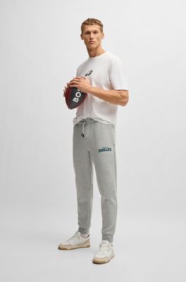 Pantalones de ch&aacute;ndal BOSS x NFL con cinta y detalles especiales de la marca, Eagles
