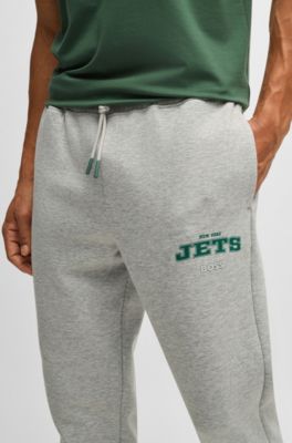 Pantalones de ch&aacute;ndal BOSS x NFL con cinta y detalles especiales de la marca, Jets