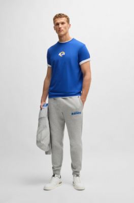 Pantalones de ch&aacute;ndal BOSS x NFL con cinta y detalles especiales de la marca, Rams