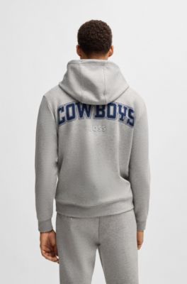 Sudadera BOSS x NFL en interlock con capucha y detalle especial de la marca, Cowboys