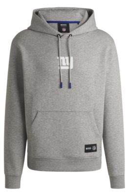 Sudadera BOSS x NFL en interlock con capucha y detalle especial de la marca, Giants