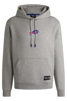 Sudadera BOSS x NFL en interlock con capucha y detalle especial de la marca, Bills