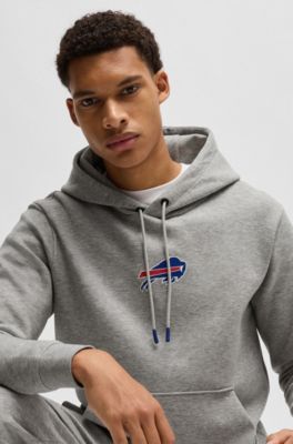 Sudadera BOSS x NFL en interlock con capucha y detalle especial de la marca, Bills