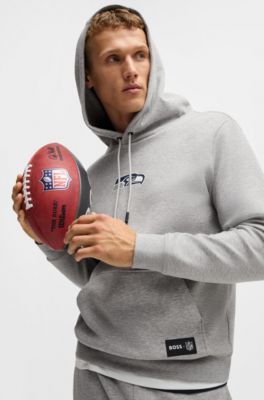 Sudadera BOSS x NFL en interlock con capucha y detalle especial de la marca, Seahawks