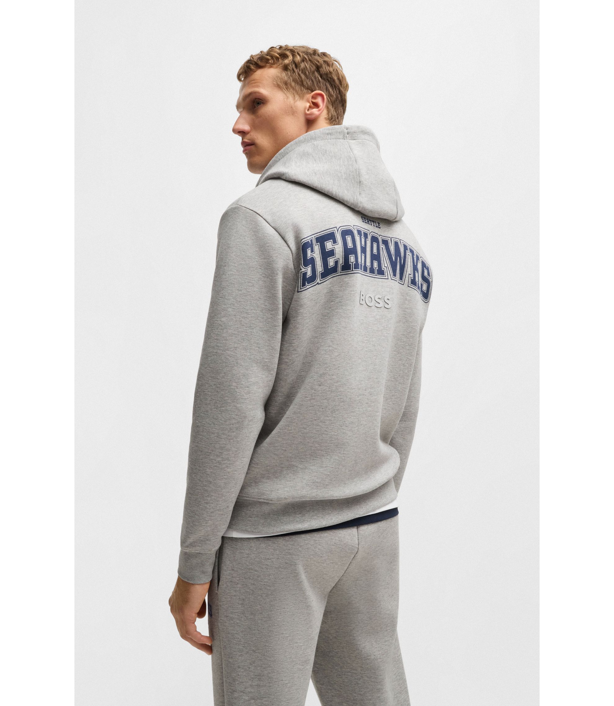 BOSS - BOSS x NFL interlock hoodie with special branding