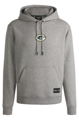 Sudadera BOSS x NFL en interlock con capucha y detalle especial de la marca, Packers