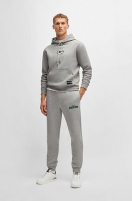 Sudadera BOSS x NFL en interlock con capucha y detalle especial de la marca, Packers
