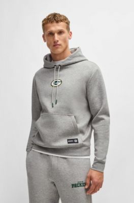 Sudadera BOSS x NFL en interlock con capucha y detalle especial de la marca, Packers