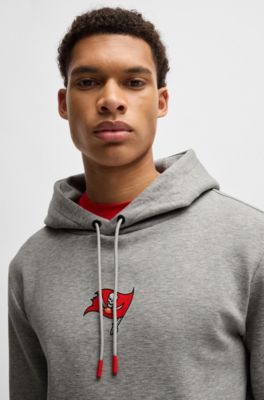 Sudadera BOSS x NFL en interlock con capucha y detalle especial de la marca, Bucs