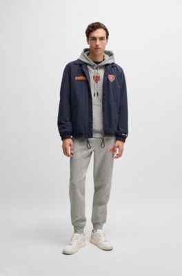 Sudadera BOSS x NFL en interlock con capucha y detalle especial de la marca, Bears