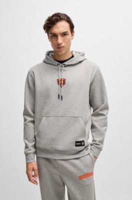 Sudadera BOSS x NFL en interlock con capucha y detalle especial de la marca, Bears