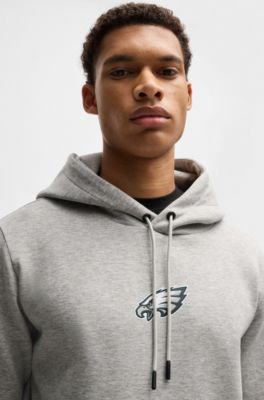 Sudadera BOSS x NFL en interlock con capucha y detalle especial de la marca, Eagles
