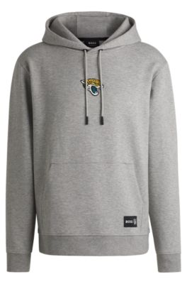 Sudadera BOSS x NFL en interlock con capucha y detalle especial de la marca, Jaguars