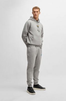 Sudadera BOSS x NFL en interlock con capucha y detalle especial de la marca, Jaguars