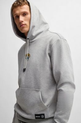 Sudadera BOSS x NFL en interlock con capucha y detalle especial de la marca, Jaguars