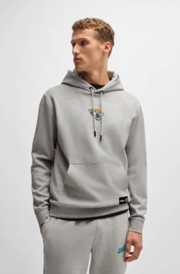 Sudadera BOSS x NFL en interlock con capucha y detalle especial de la marca, Jaguars