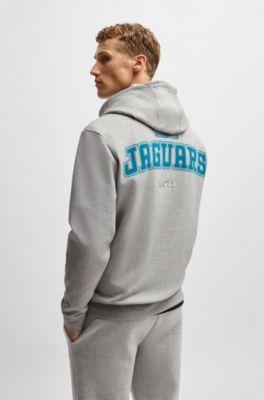 Sudadera BOSS x NFL en interlock con capucha y detalle especial de la marca, Jaguars