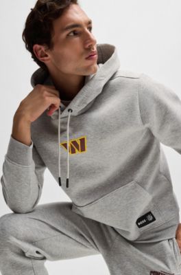 Sudadera BOSS x NFL en interlock con capucha y detalle especial de la marca, Commanders