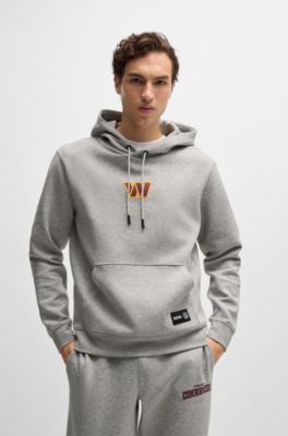 Sudadera BOSS x NFL en interlock con capucha y detalle especial de la marca, Commanders