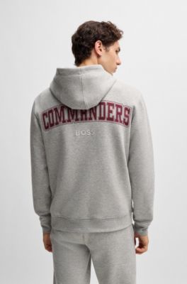Sudadera BOSS x NFL en interlock con capucha y detalle especial de la marca, Commanders