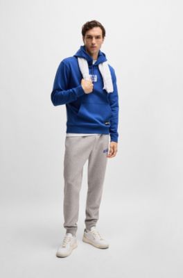 Sudadera BOSS x NFL en interlock con capucha y detalle especial de la marca, Giants