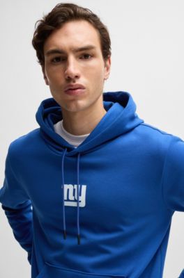 Sudadera BOSS x NFL en interlock con capucha y detalle especial de la marca, Giants