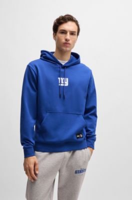 Sudadera BOSS x NFL en interlock con capucha y detalle especial de la marca, Giants