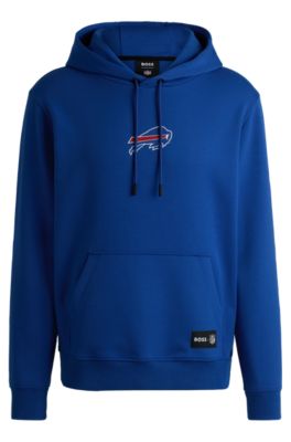 Hugo Boss Boss X Nfl Interlock Hoodie With Special Branding In Bills