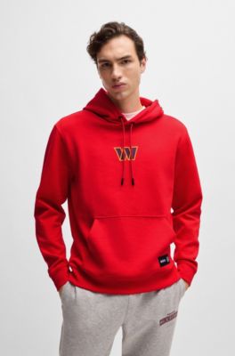 Sudadera BOSS x NFL en interlock con capucha y detalle especial de la marca, Commanders