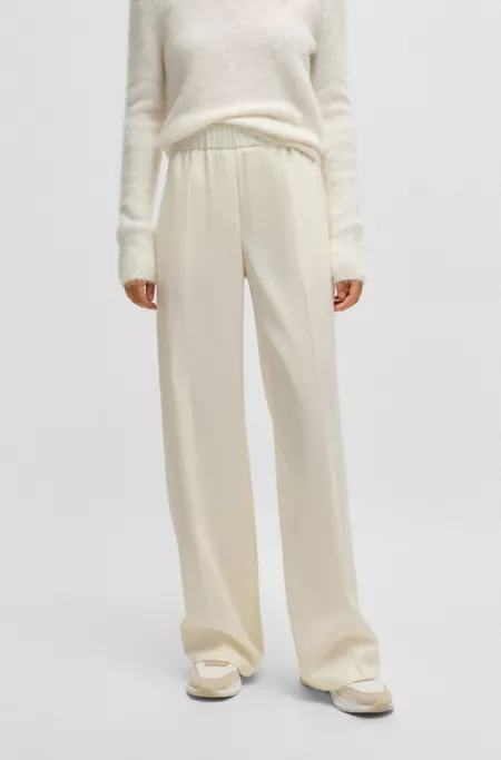 Relaxed-fit trousers in wool