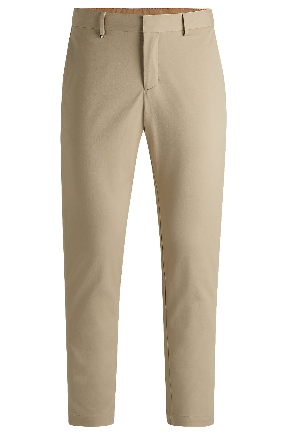 BOSS - Slim-fit trousers in washable stretch cotton - Light BOSS - Slim-fit trousers in washable stretch cotton - Light