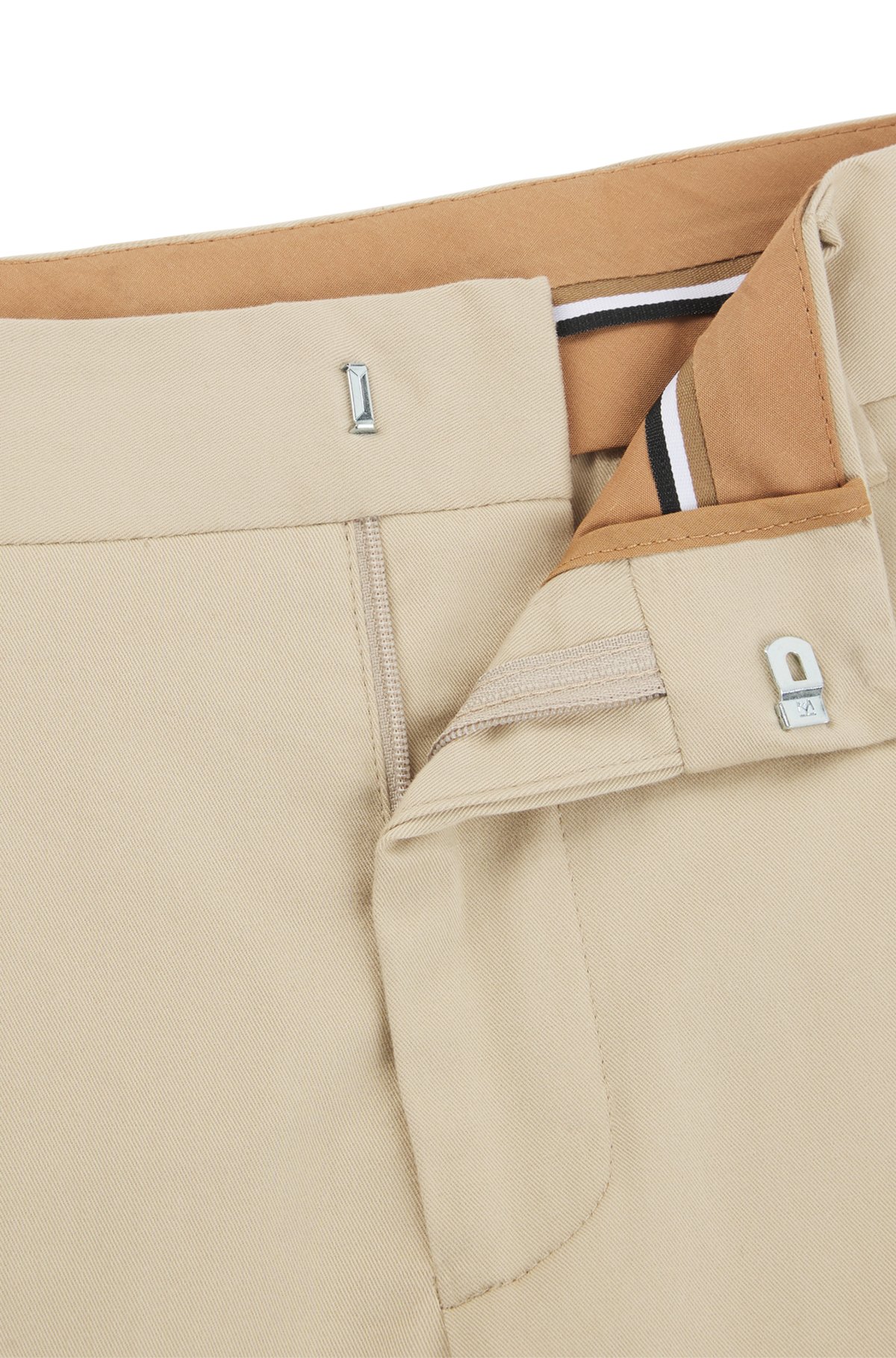 BOSS - Slim-fit trousers in washable stretch cotton - Light BOSS - Slim-fit trousers in washable stretch cotton - Light