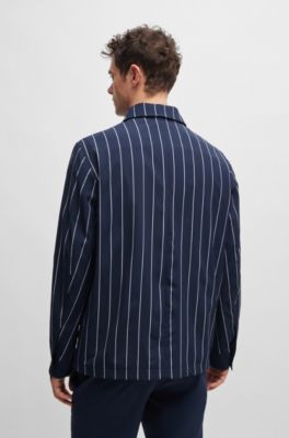 BOSS - BOSS x Shohei Ohtani relaxed-fit striped jacket with