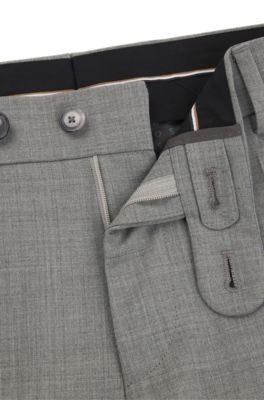 Pantalones slim fit de pa&ntilde;o superel&aacute;stico, Gris oscuro