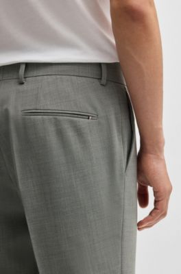 Pantalones slim fit de pa&ntilde;o superel&aacute;stico, Gris oscuro