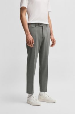 Pantalones slim fit de pa&ntilde;o superel&aacute;stico, Gris oscuro