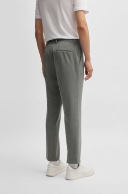 Pantalones slim fit de pa&ntilde;o superel&aacute;stico, Gris oscuro