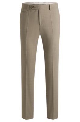 Pantalon Slim en tissu tr&egrave;s stretch, Beige clair