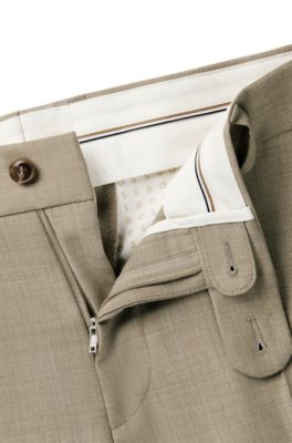 Pantalon Slim en tissu tr&egrave;s stretch, Beige clair