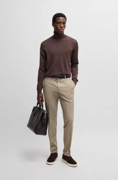 Slim-fit trousers in super-stretch cloth