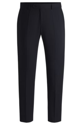 Pantalon Slim en tissu tr&egrave;s stretch, Bleu fonc&eacute;