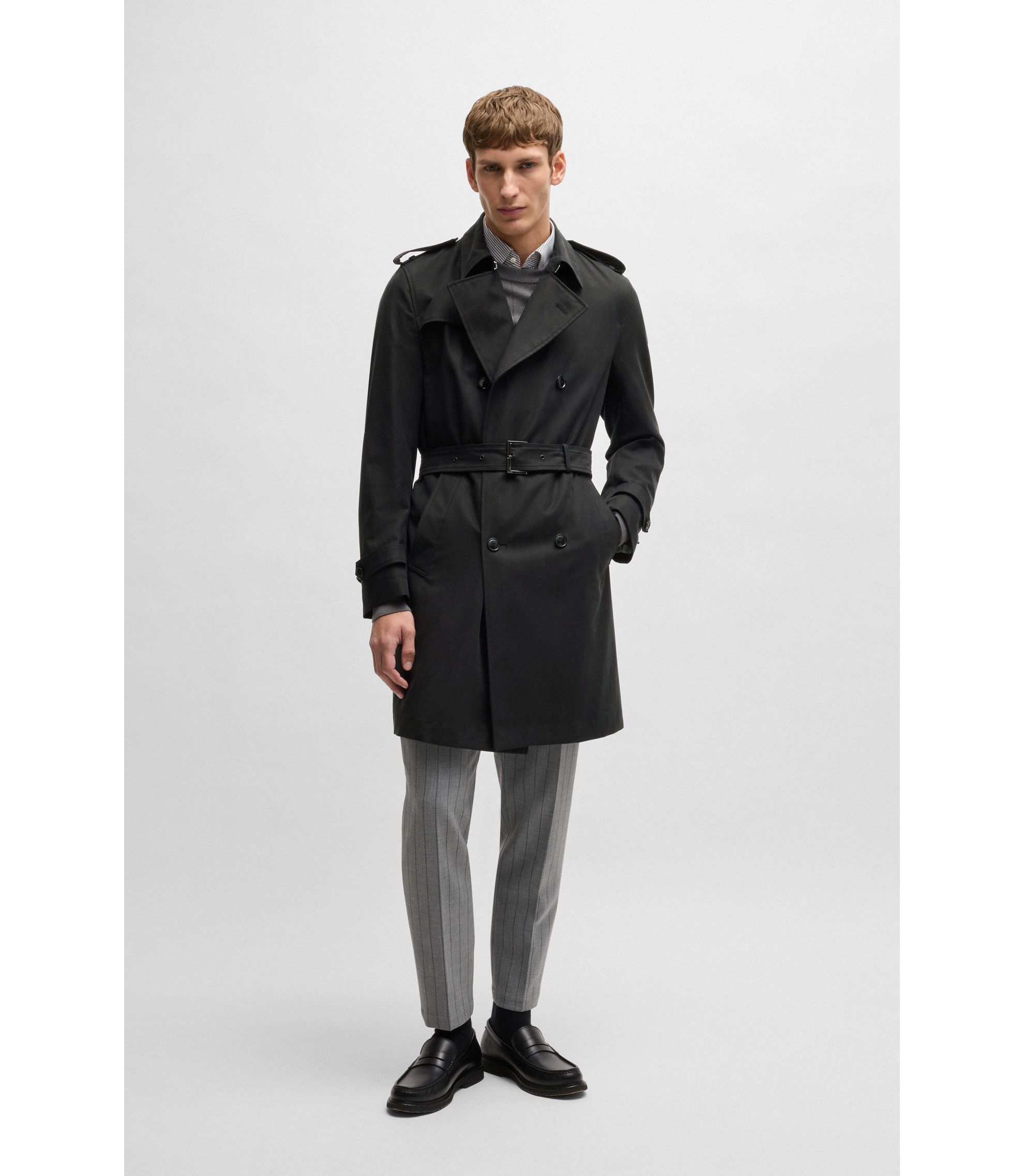 BOSS スリムフィットコート(slim fit coat) BOSS - Slim-fit coat with